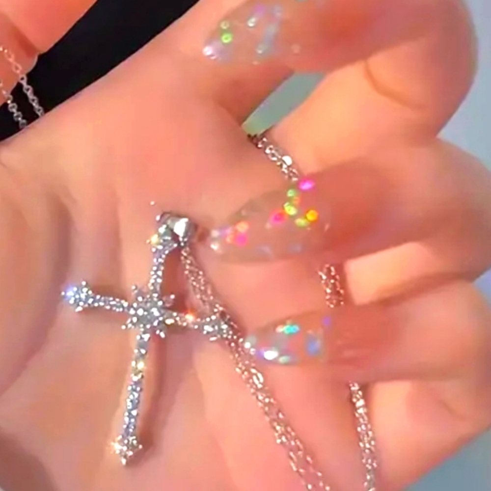 Zircon Cross Necklace